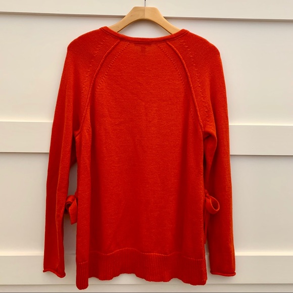 NWT Eileen Fisher Lava Red Bateau Neck Tunic Sz S - Picture 5 of 7